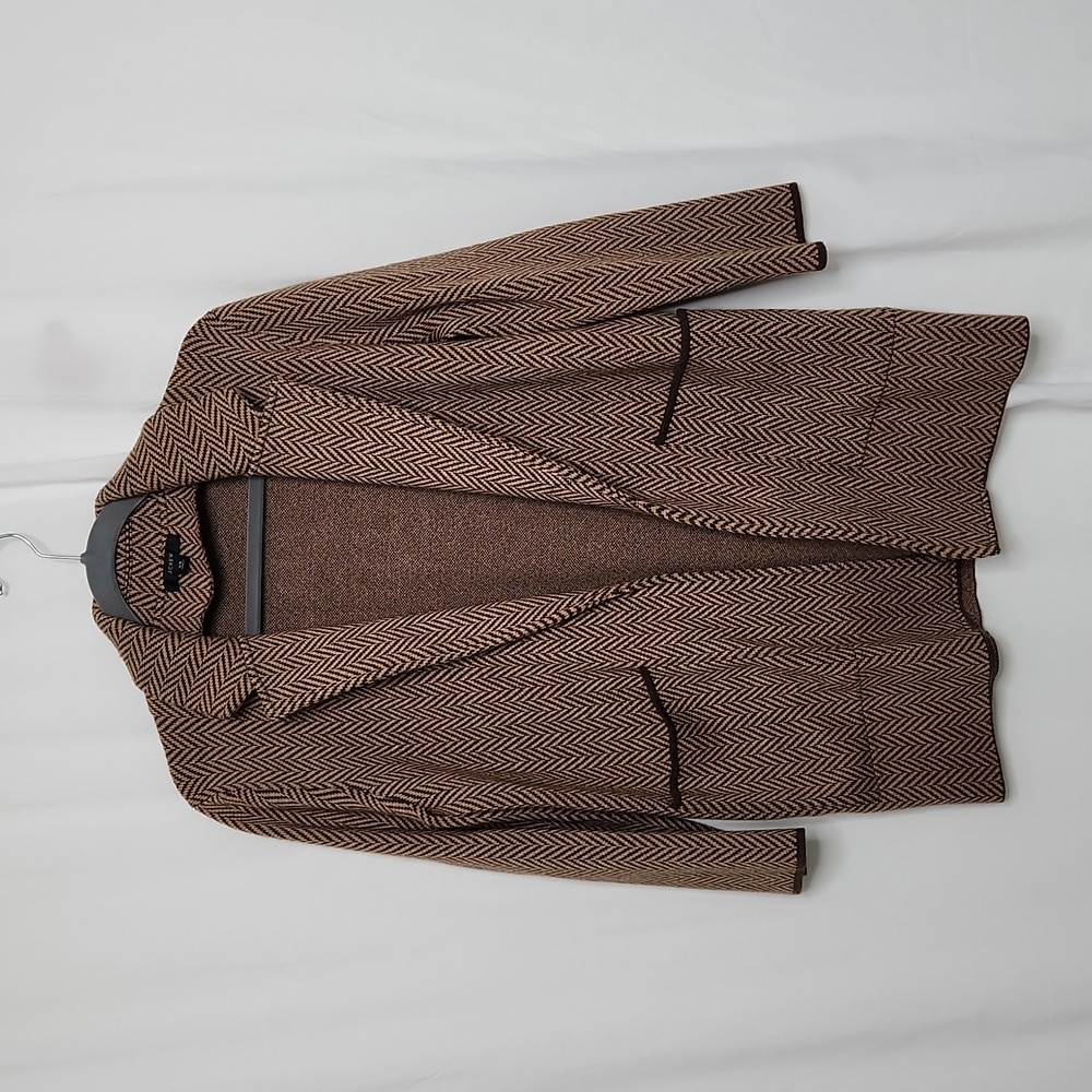 J. Crew Womens Sophie Open-Front Cardigan/Sweater w/ Pockets Size XS Brown/Beige
